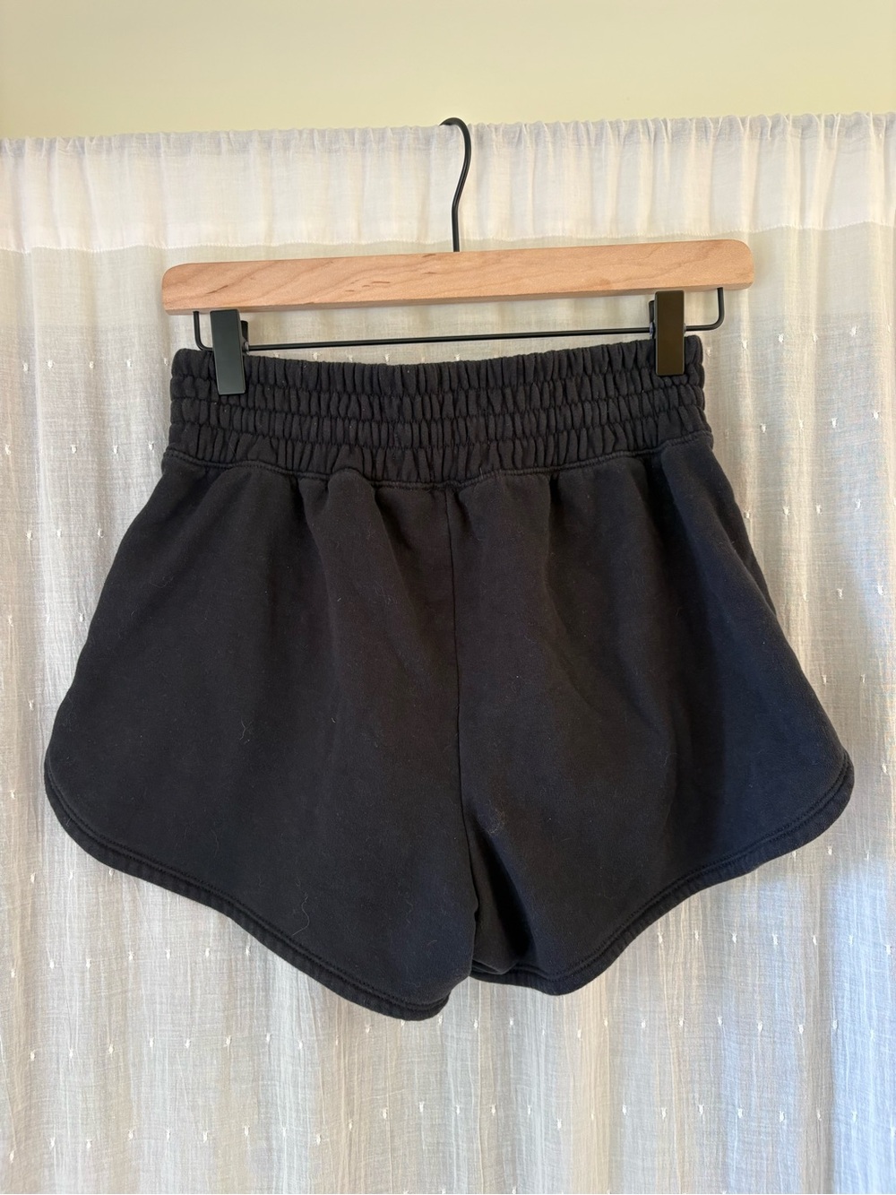 Abercrombie & Fitch Black Elastic Waist Soft Collection Shorts - Picture 2 of 3